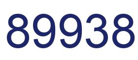 Número 89938 imagen azul