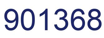 Number 901368 blue image