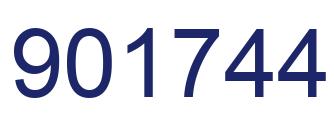 Number 901744 blue image