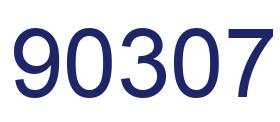 Number 90307 blue image