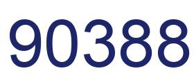 Number 90388 blue image