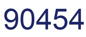 Number 90454 blue image