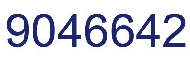 Number 9046642 blue image