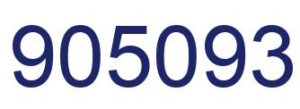 Number 905093 blue image
