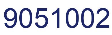 Number 9051002 blue image