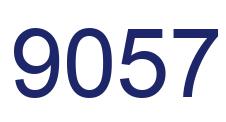 Number 9057 blue image