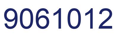 Number 9061012 blue image