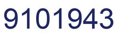 Number 9101943 blue image