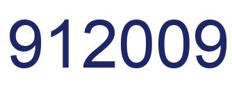 Number 912009 blue image