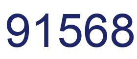Number 91568 blue image