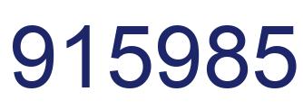 Number 915985 blue image