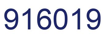 Número 916019 imagen azul