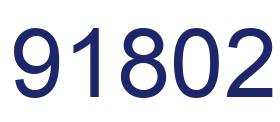 Número 91802 imagen azul