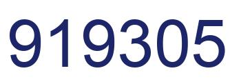 Number 919305 blue image