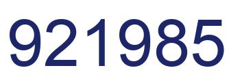 Número 921985 imagen azul