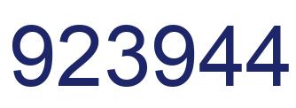 Número 923944 imagen azul