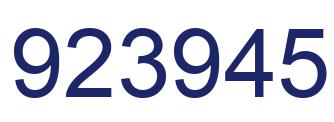 Número 923945 imagen azul