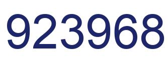 Número 923968 imagen azul