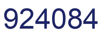 Number 924084 blue image