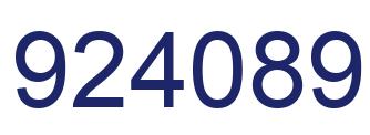 Number 924089 blue image