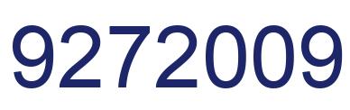 Number 9272009 blue image