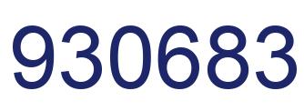 Número 930683 imagen azul