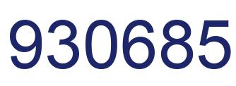 Número 930685 imagen azul
