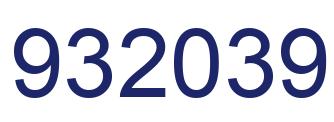 Número 932039 imagen azul