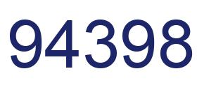 Number 94398 blue image