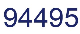 Number 94495 blue image