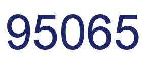 Number 95065 blue image