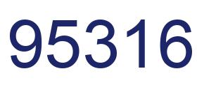Número 95316 imagen azul