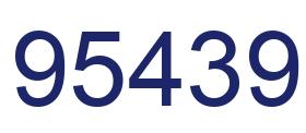 Number 95439 blue image