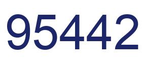 Number 95442 blue image