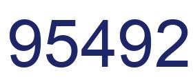 Number 95492 blue image