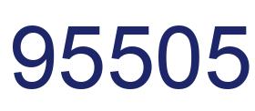 Number 95505 blue image