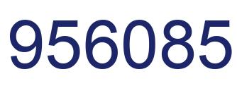 Number 956085 blue image