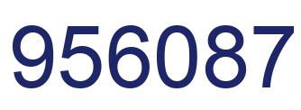 Number 956087 blue image