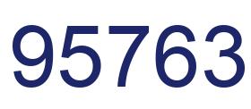 Number 95763 blue image