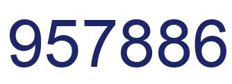 Number 957886 blue image