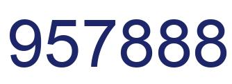 Number 957888 blue image