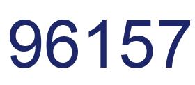 Número 96157 imagen azul