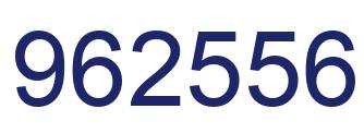 Number 962556 blue image