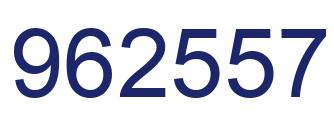 Number 962557 blue image