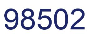 Number 98502 blue image