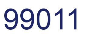 Number 99011 blue image