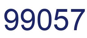 Number 99057 blue image