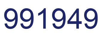 Number 991949 blue image