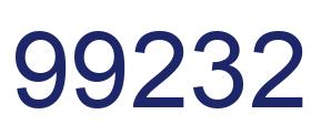 Number 99232 blue image