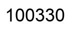 Número 100330 imagen negro